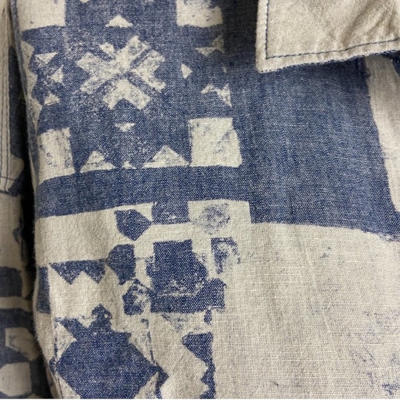 Vans Patchwork Blue and White Blouse - Picture 4 of 11